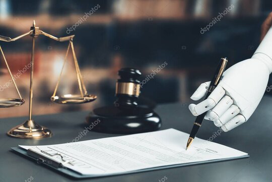 Gesetzestexte zum Thema KI auf einem Schreibtisch